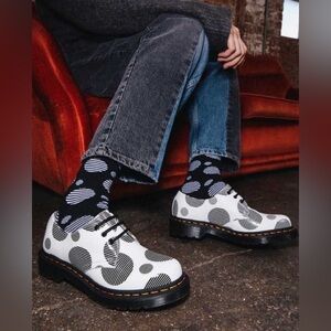 Womens Doc Martens Polka Dot Oxfords Shoes Size 7